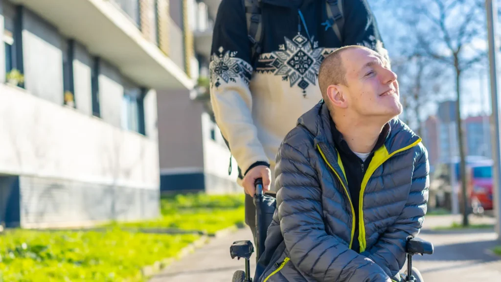 supporting service user