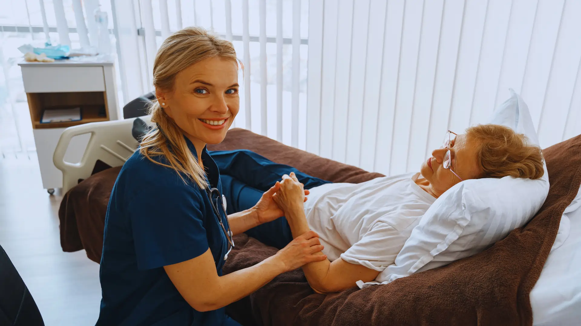 nurse and service user
