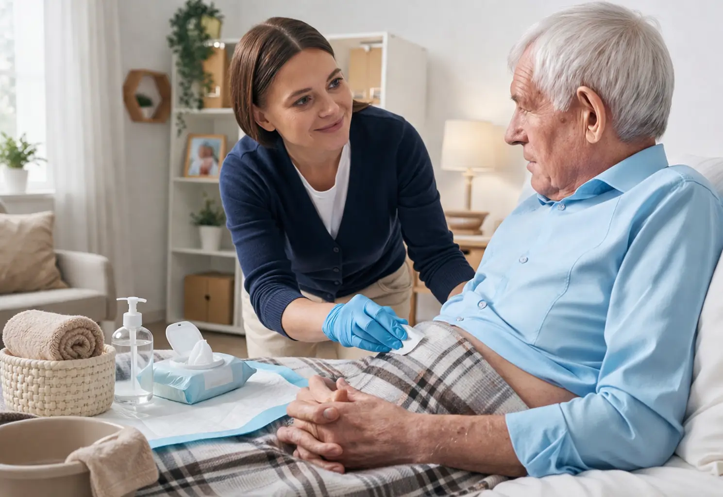 Respectful bowel care with a focus on dignity and reassurance