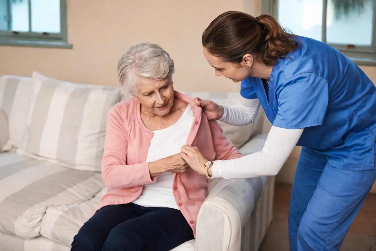 Helping maintain independence with everyday dressing support